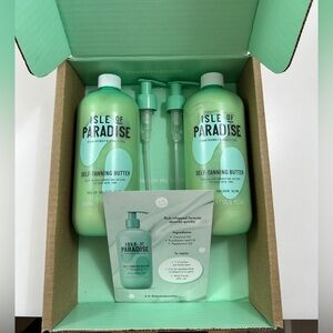 Isle of Paradise set of two 16.9 oz Hello Golden Self Tanning Butter NIB